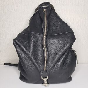 The Stowe Convertible Backpack Black Leather